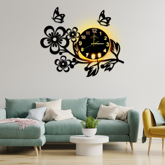 Flower Shaped Wall clock